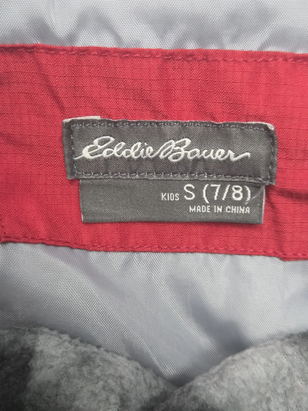 Eddie Bauer Two-Tone Hooded Rain Jacket Windbreaker Gorpcore Size 7/8